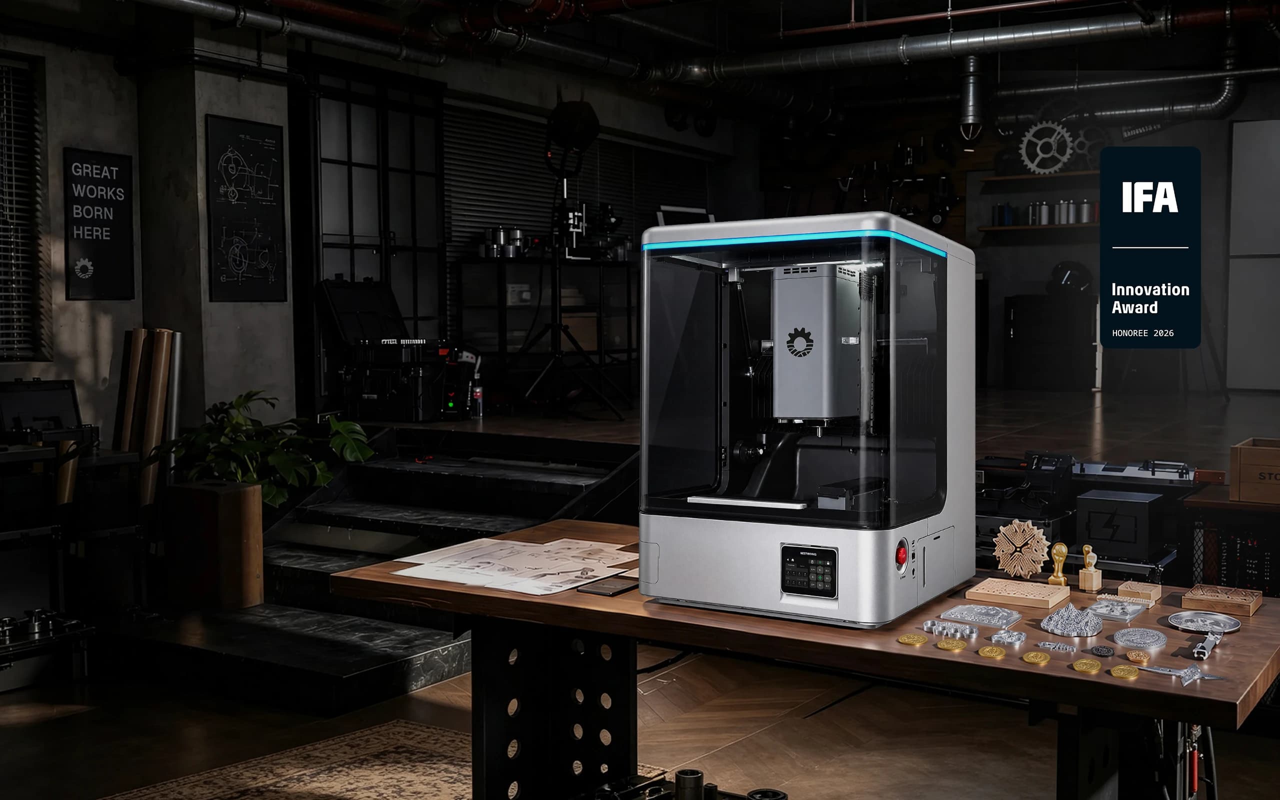 NestWorks C500 desktop CNC machine